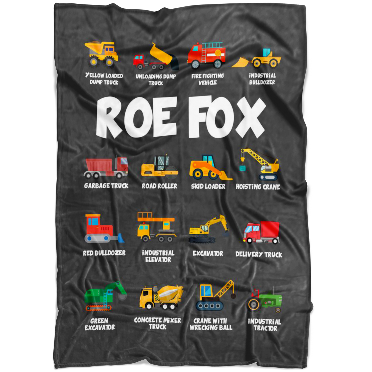 Roe Fox Construction Blanket Grey