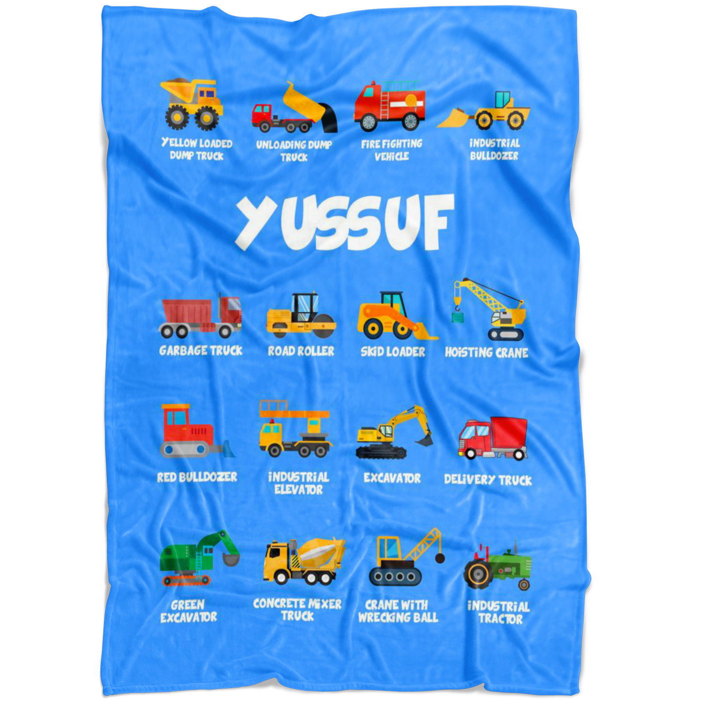 Yussuf Construction Blanket Blue