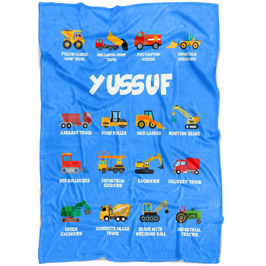 Yussuf Construction Blanket Blue