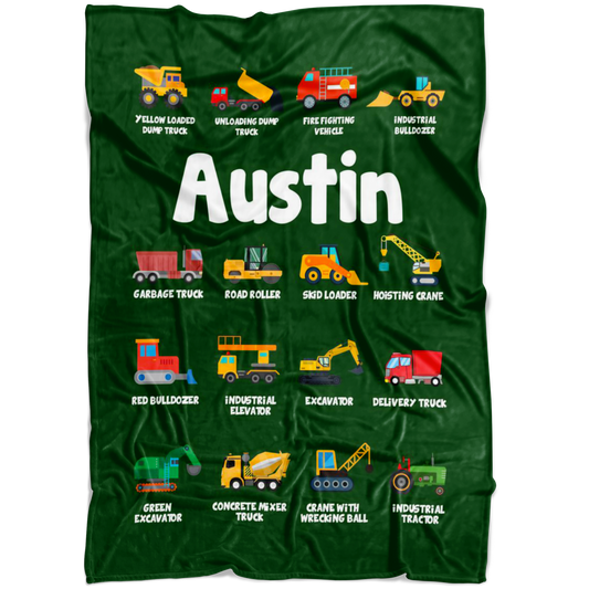 Austin Construction Blanket Green