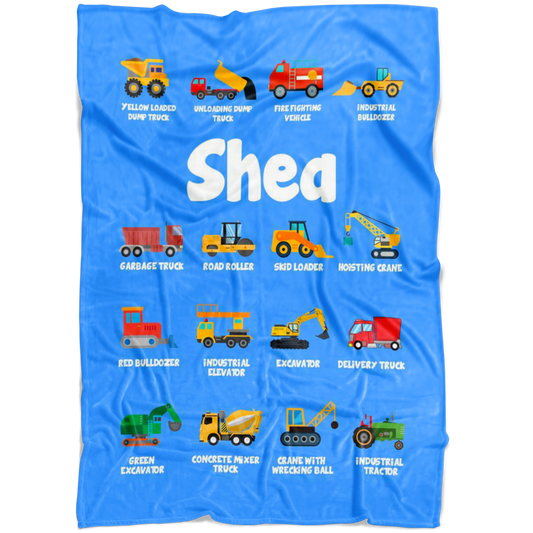 Shea Construction Blanket Blue