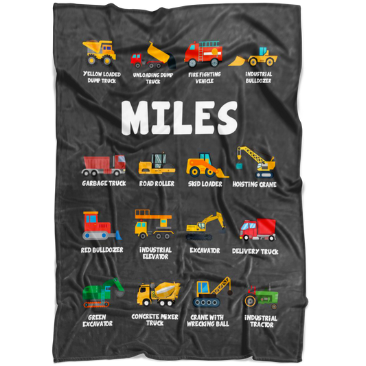 Miles Construction Blanket Grey