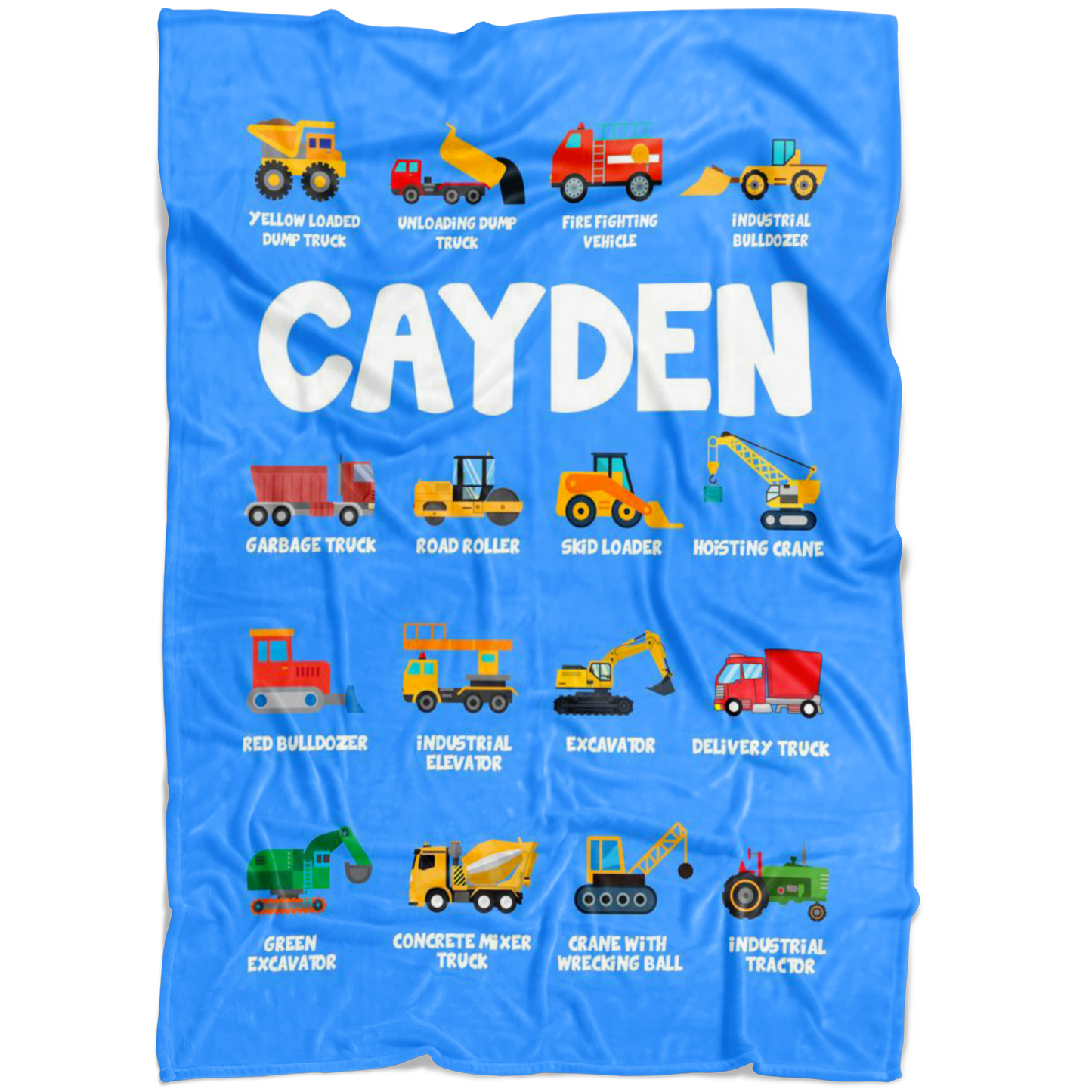 CAYDEN Construction Blanket Blue
