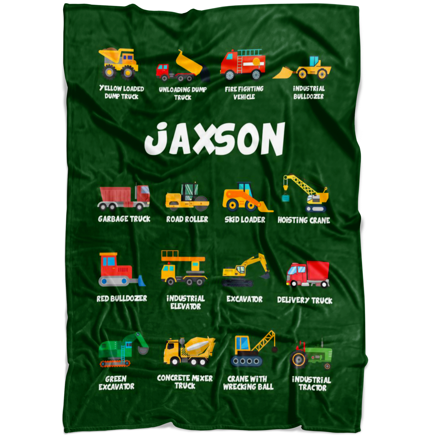 Jaxson Construction Blanket Green