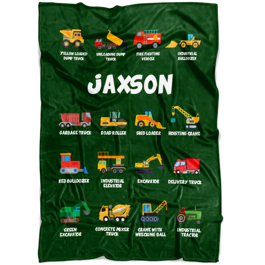Jaxson Construction Blanket Green