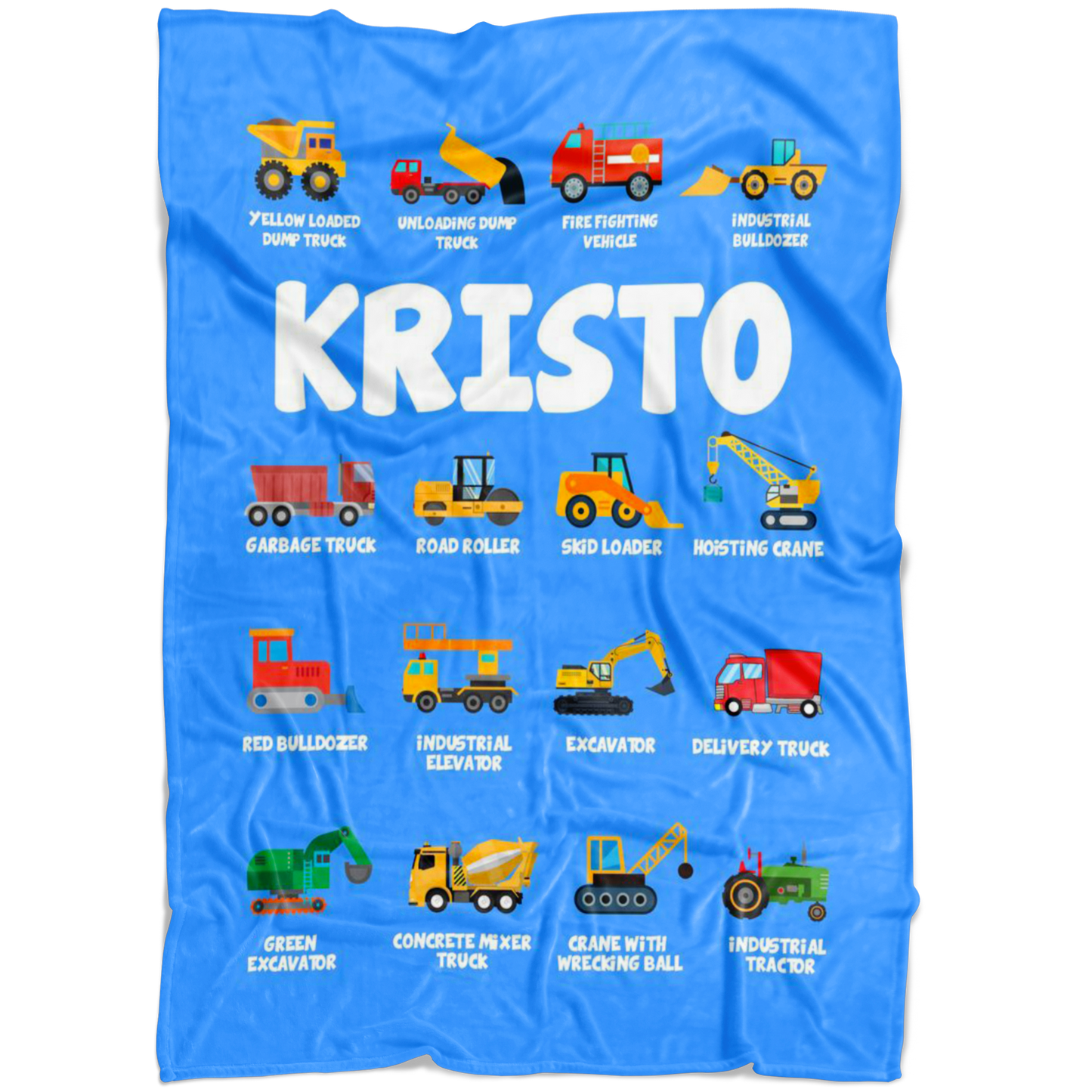 KRISTO Construction Blanket Blue