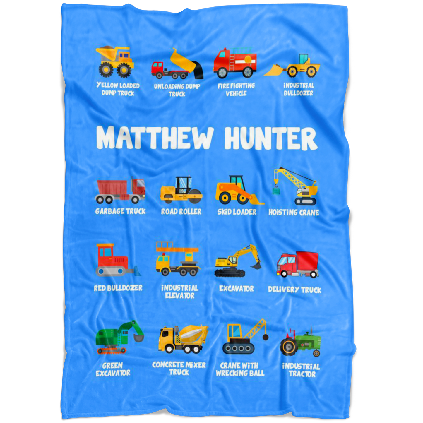 Matthew Hunter Construction Blanket Blue