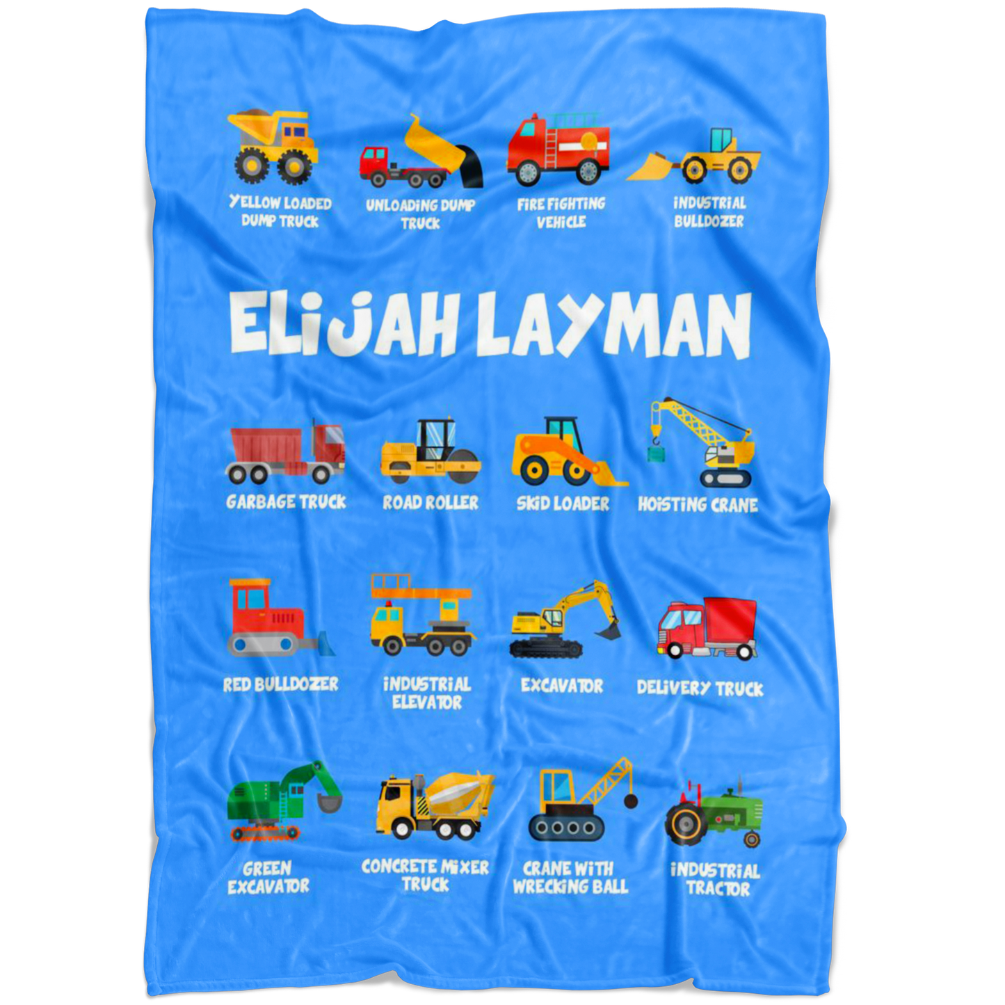 Elijah Layman Construction Blanket Blue