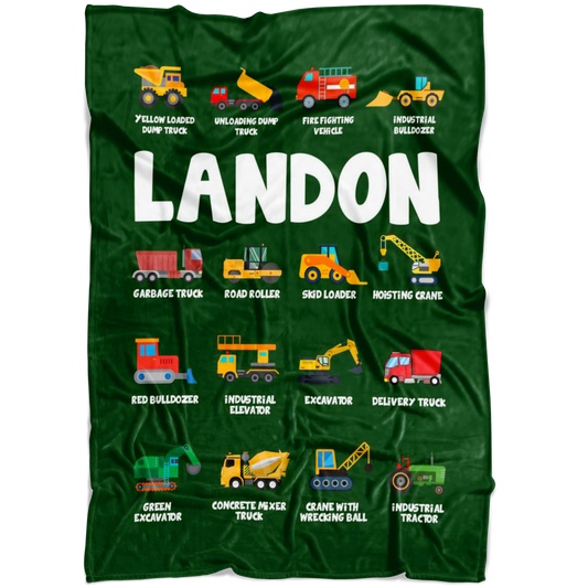 LANDON Construction Blanket Green