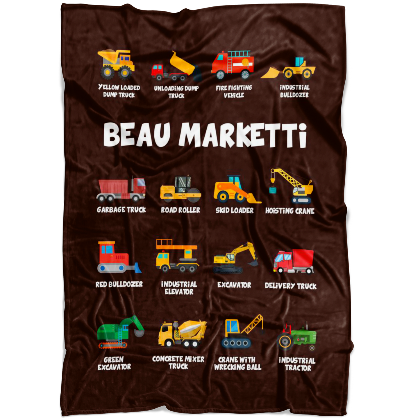 Beau Marketti Construction Blanket Brown
