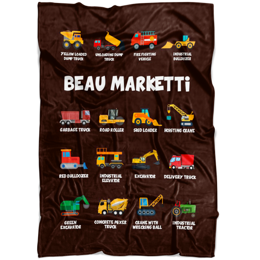 Beau Marketti Construction Blanket Brown