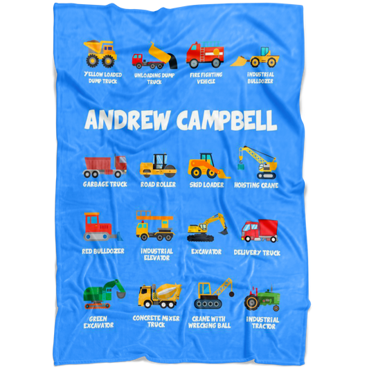 Andrew Campbell Construction Blanket Blue