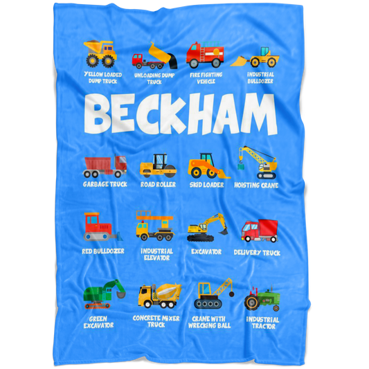 Beckham Construction Blanket Blue