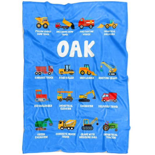 Oak Construction Blanket Blue