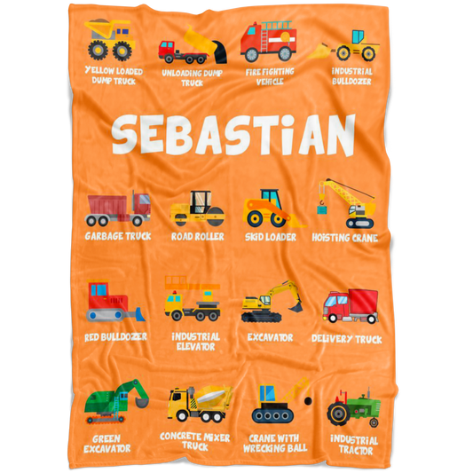 SEBASTIAN Construction Blanket Orange