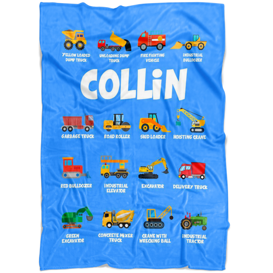 Collin Construction Blanket Blue