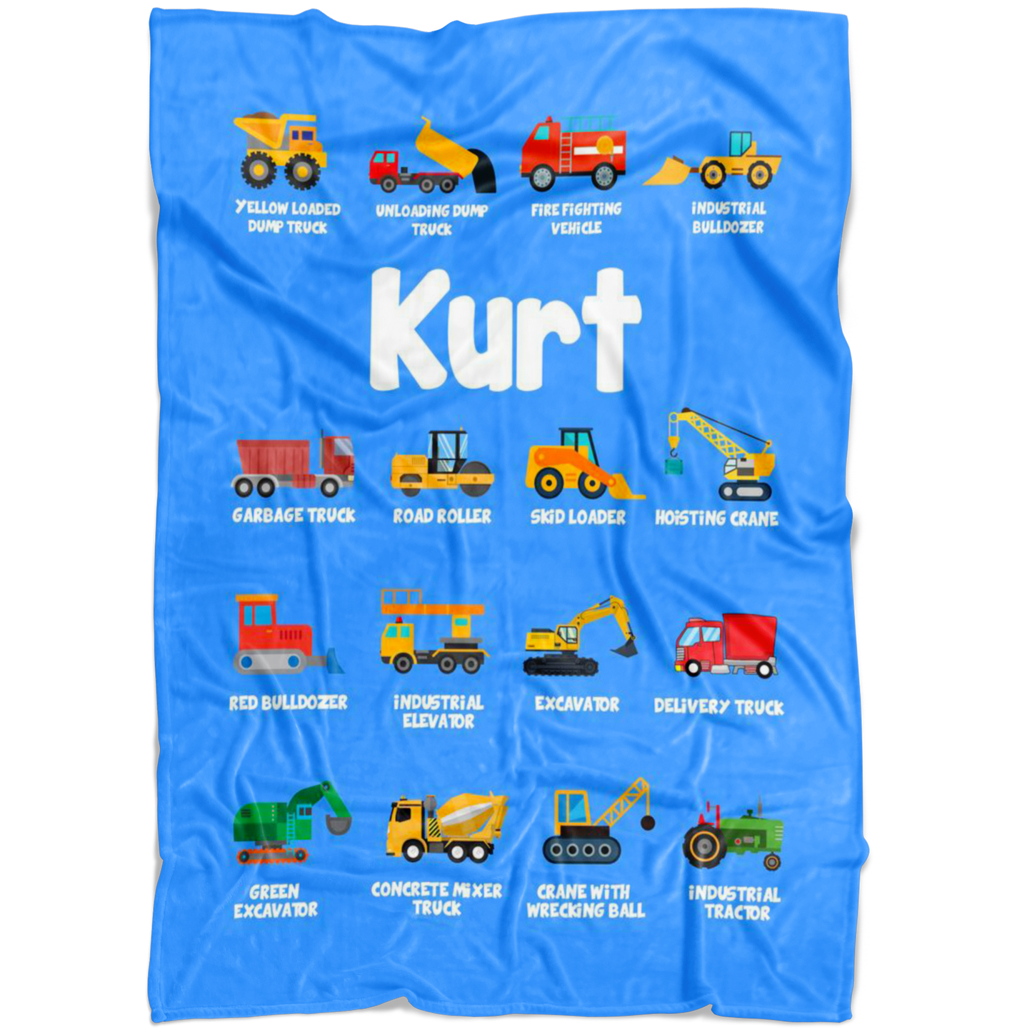 Kurt Construction Blanket Blue