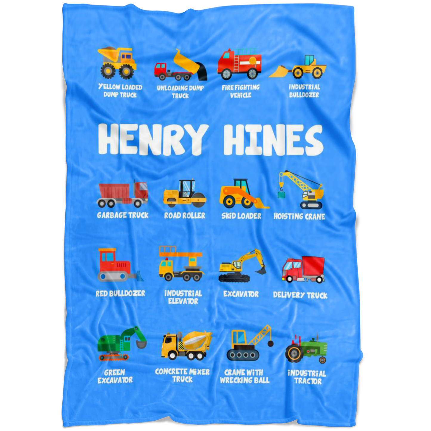 HENRY HINES Construction Blanket Blue