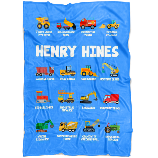 HENRY HINES Construction Blanket Blue