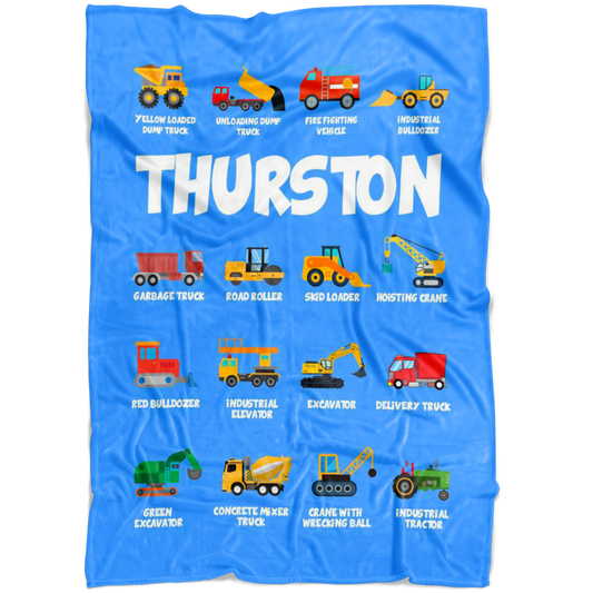 Thurston Construction Blanket Blue