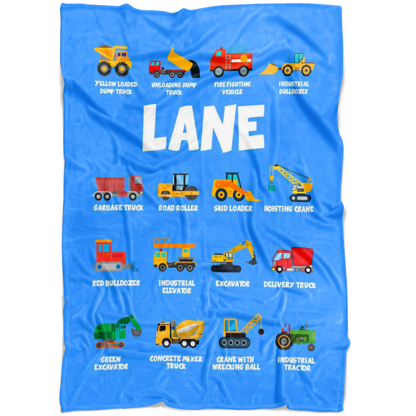Lane Construction Blanket Blue