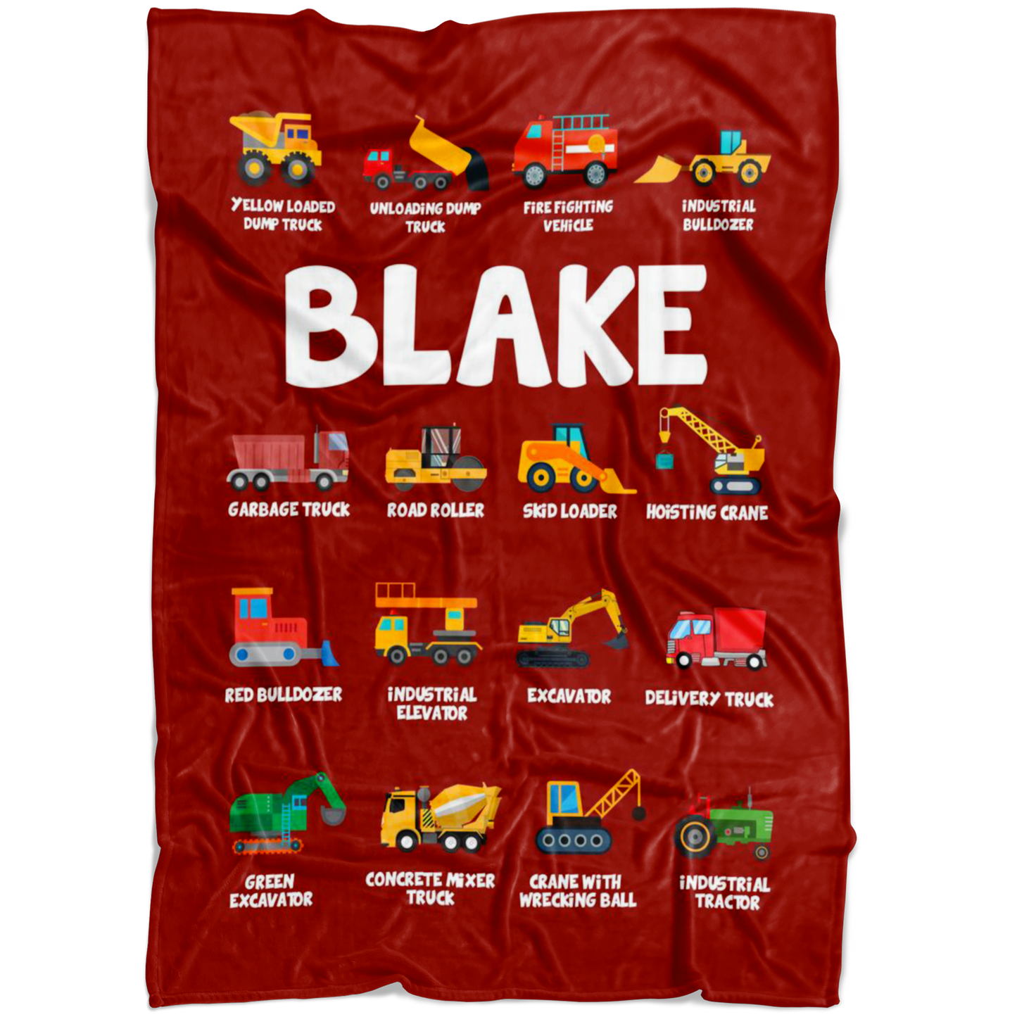Blake Construction Blanket Red