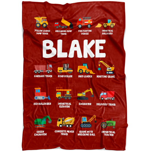 Blake Construction Blanket Red