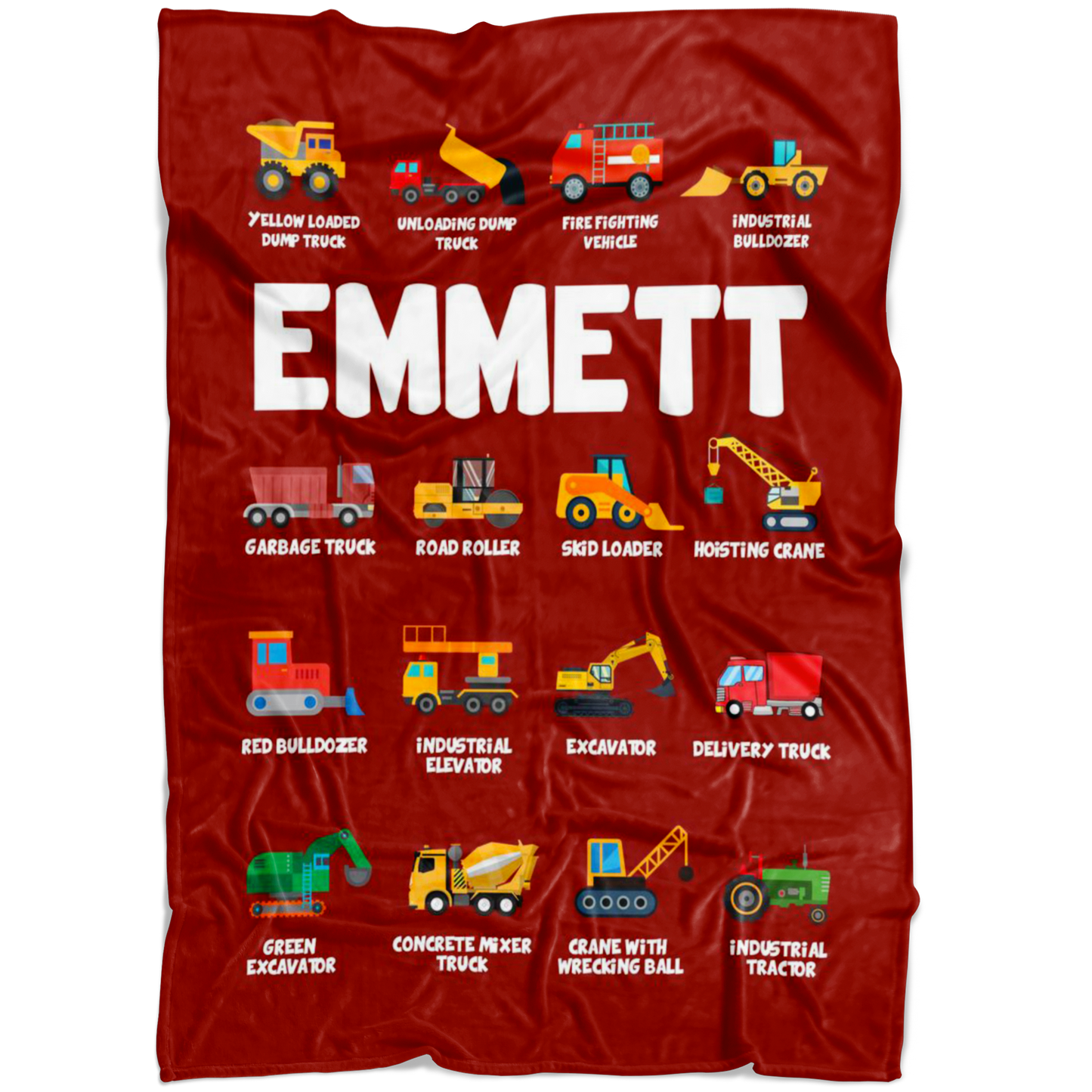 Red Construction Blanket Emmett
