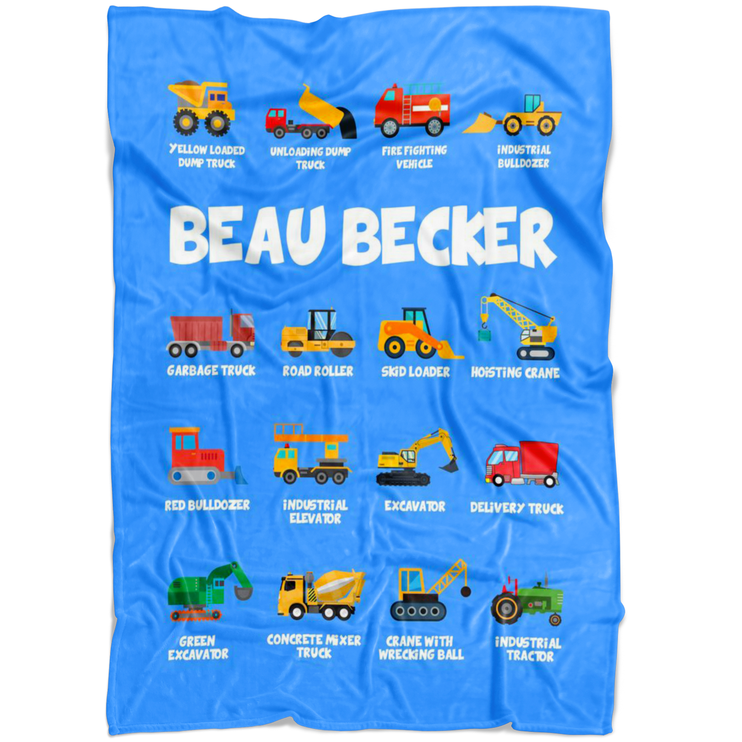 Beau Becker Construction Blanket Blue