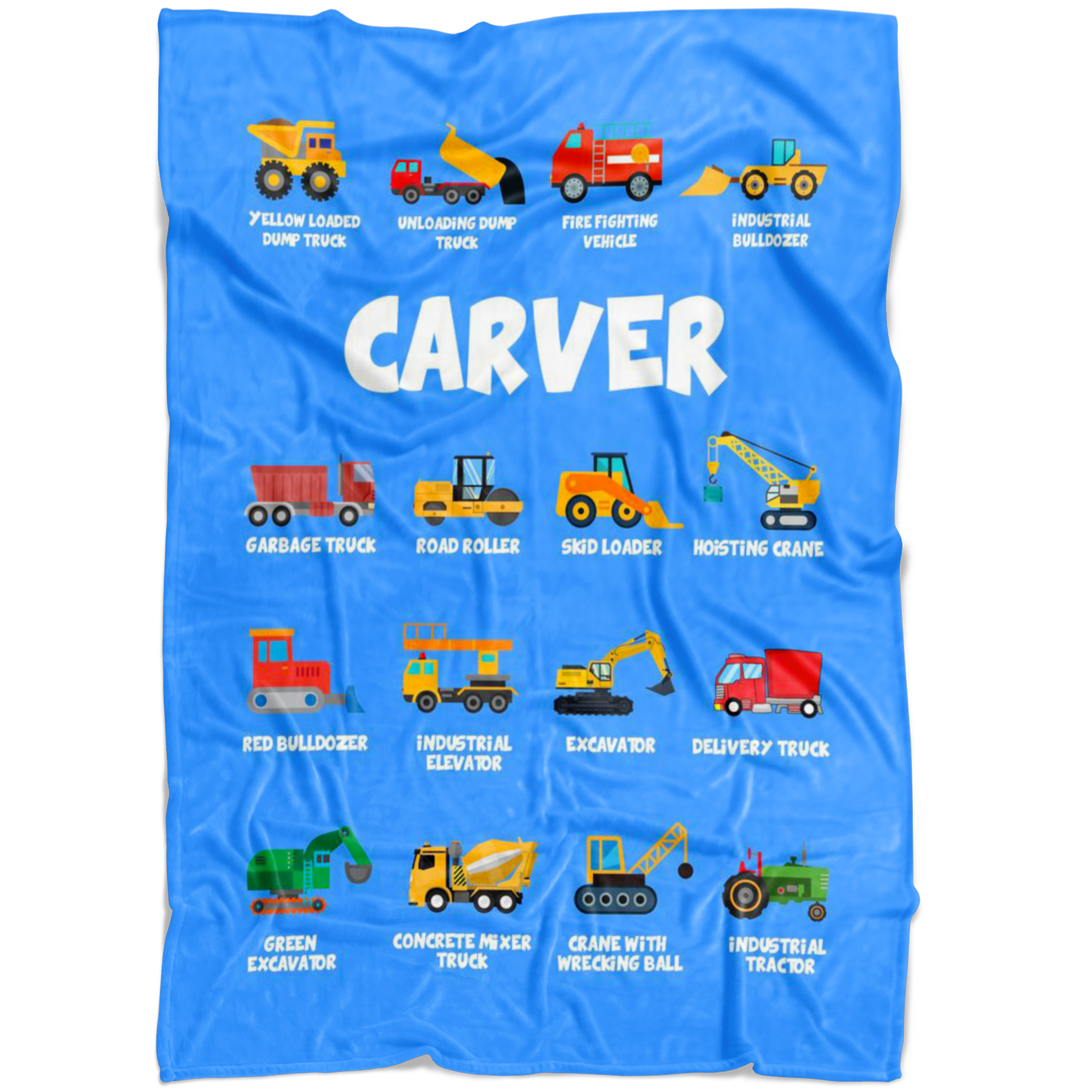Carver Construction Blanket Blue