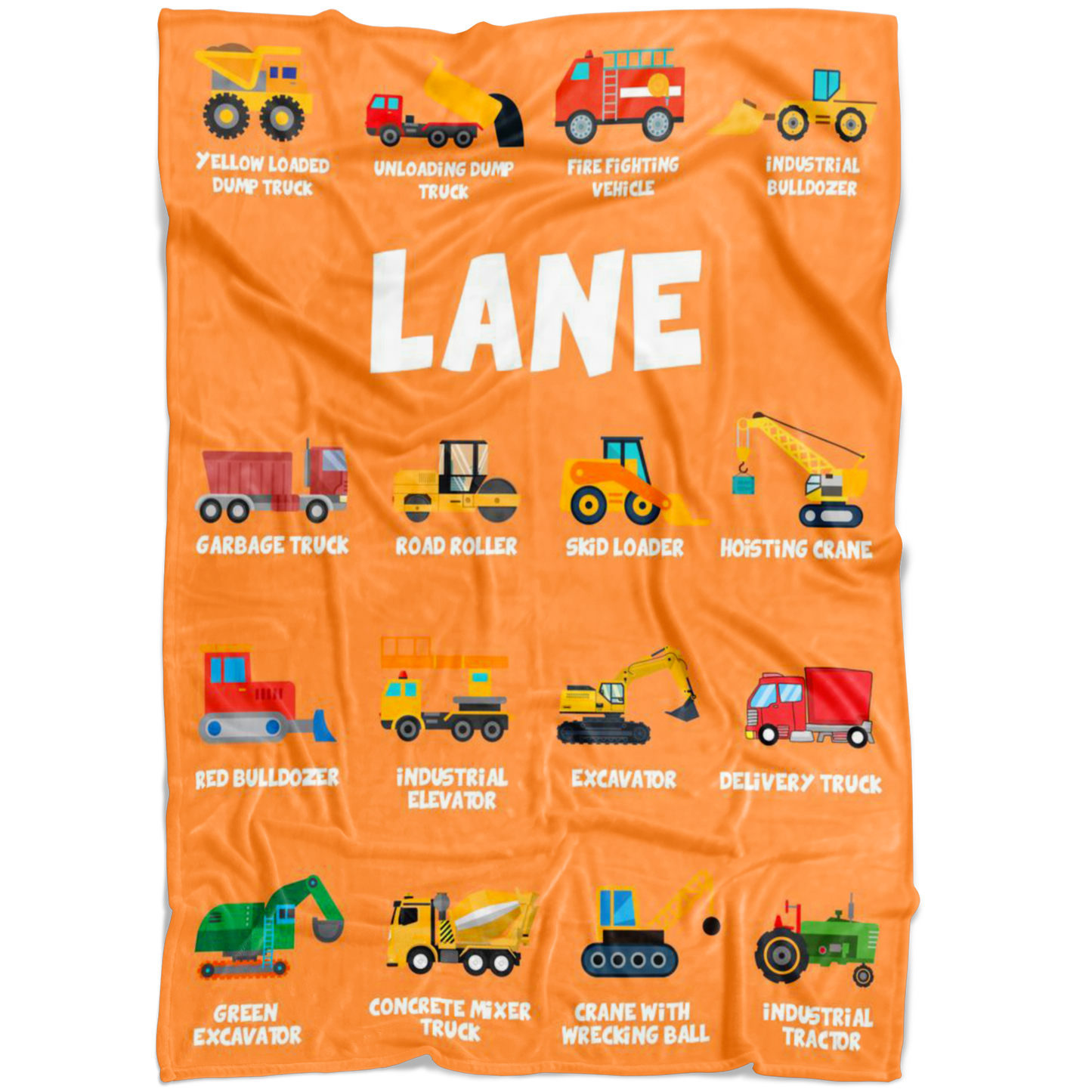 Lane Construction Blanket Orange