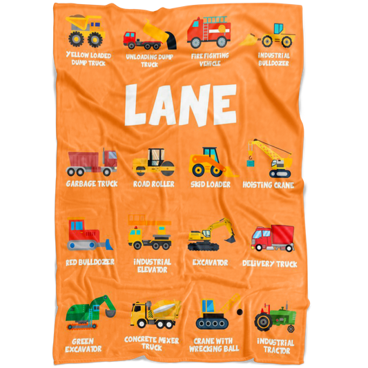 Lane Construction Blanket Orange