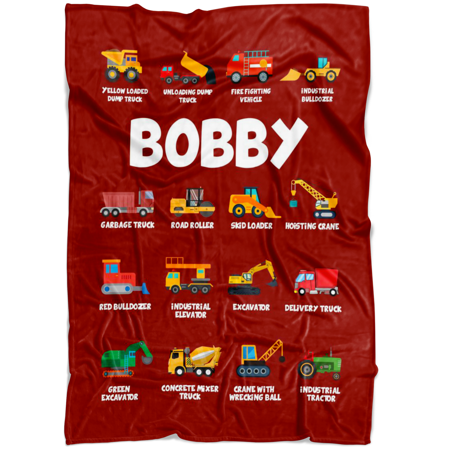 Bobby Construction Blanket Red