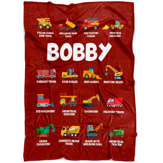 Bobby Construction Blanket Red